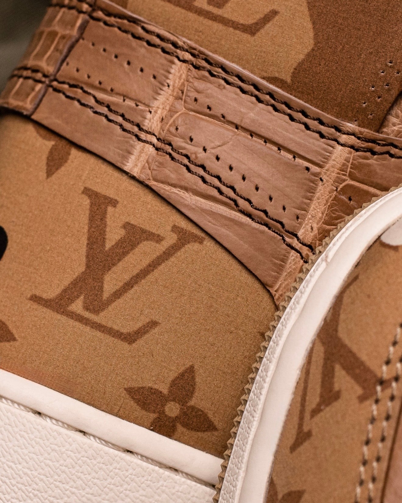 LV Desert Camo OW AJ1 High